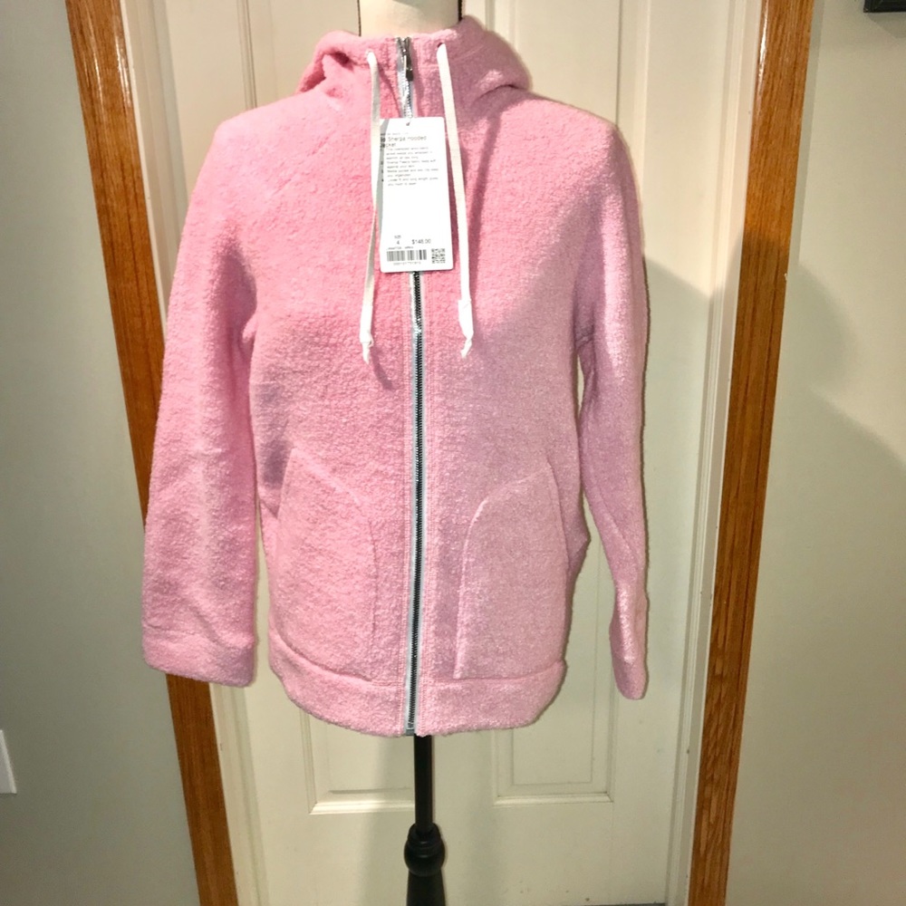 Lululemon so Sherpa hooded jacket pink size 4